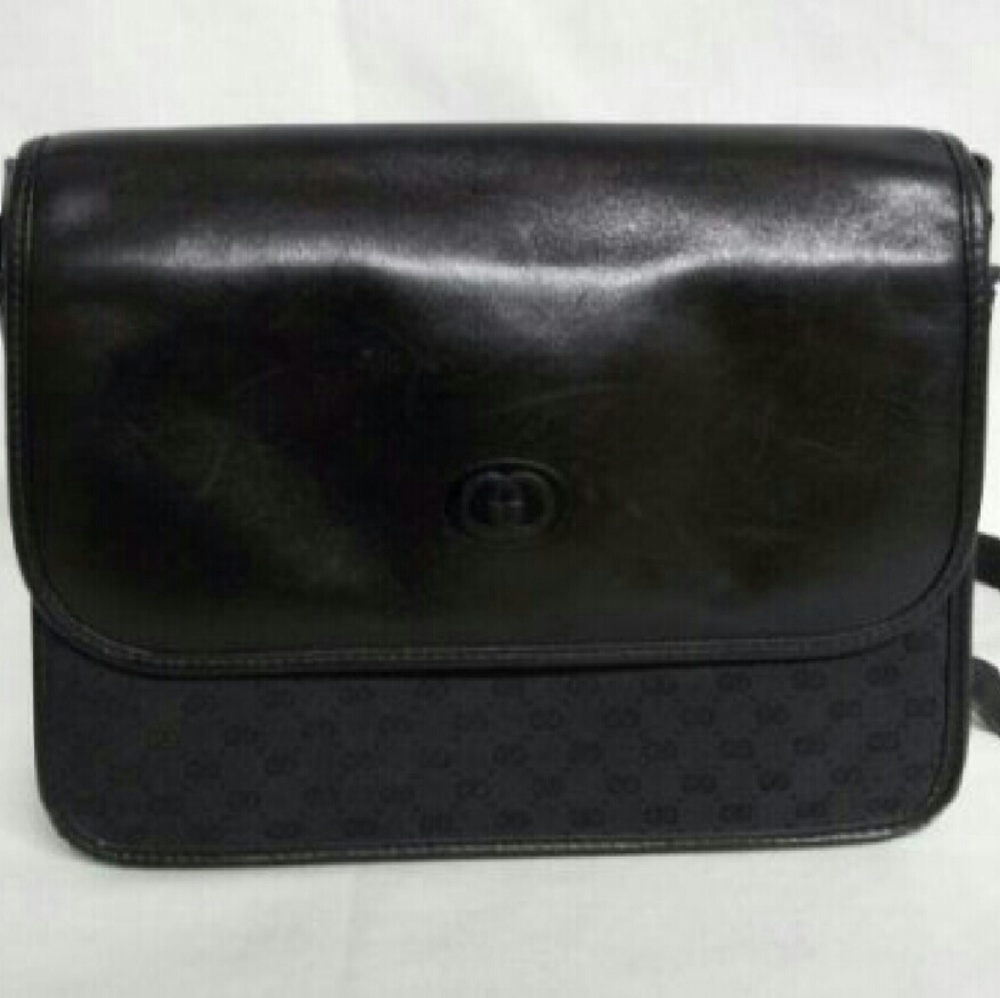 Vintage Black Gucci Shoulder Bag